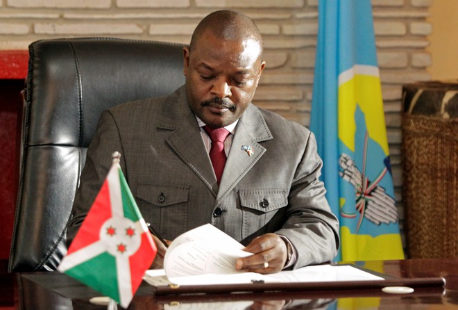 Tổng thống Burundi Pierre Nkurunziza hồi năm 2018 REUTERS