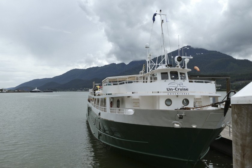 The Wilderness Adventurer cruise ship following its return Wednesday to Juneau, Alaska.(Becky Bohrer / Associated Press)