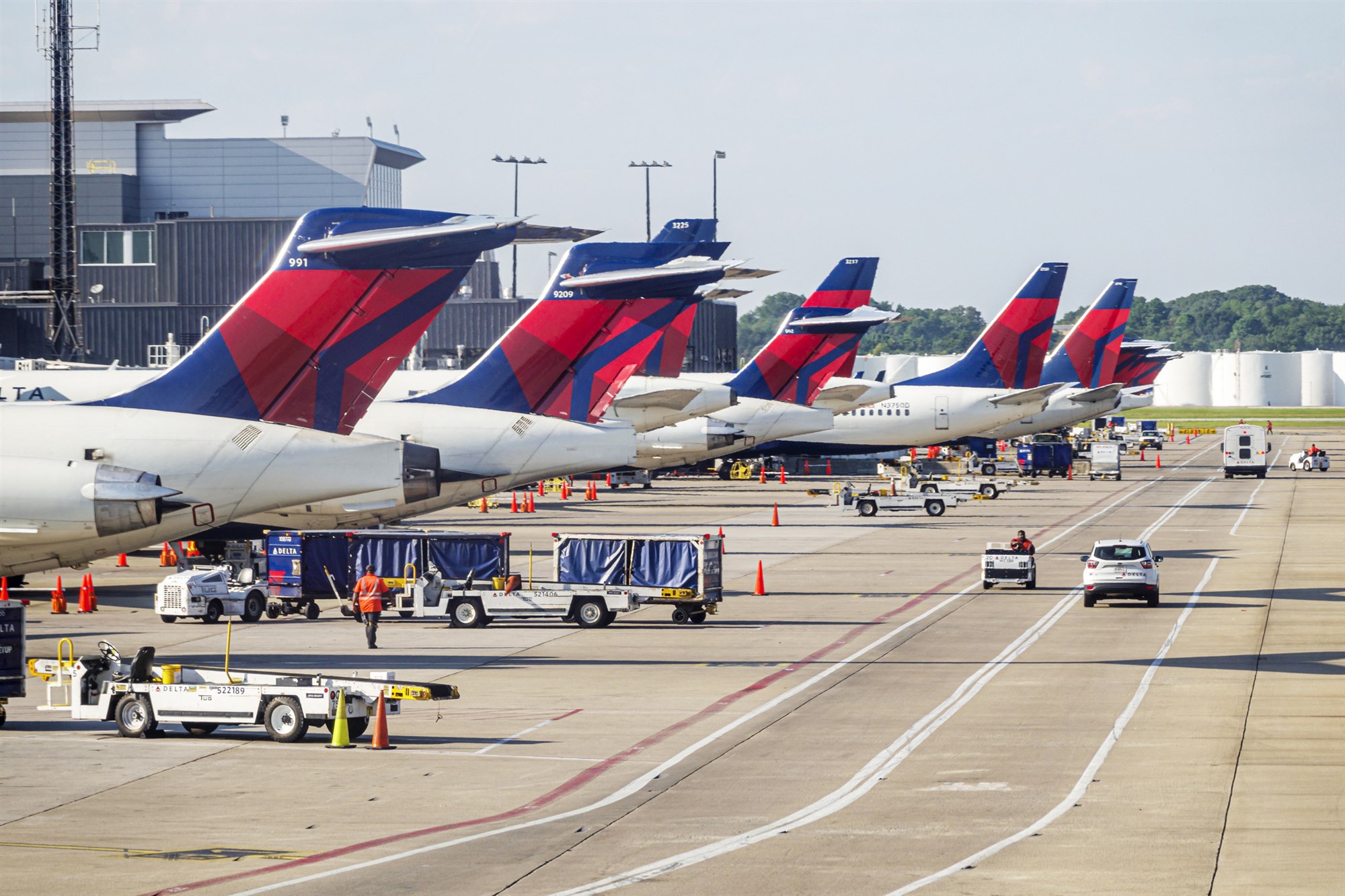 Delta Air Lines planes at Hartsfield-Jackson Atlanta International Airport.Jeff Greenberg / Universal Images / Getty Images file