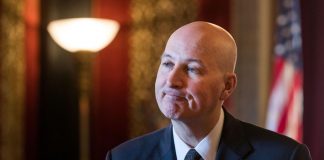 Nebraska Gov. Pete Ricketts BRENDAN SULLIVAN/THE WORLD-HERALD