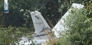 Hình ảnh xác chiếc máy bay sau vụ tai nạn. Ảnh: ITN