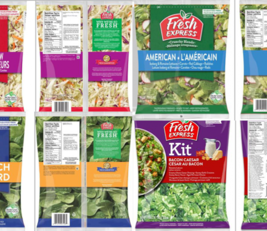 Fresh Express thu hồi 10 loại salad bị nhiễm listeria
